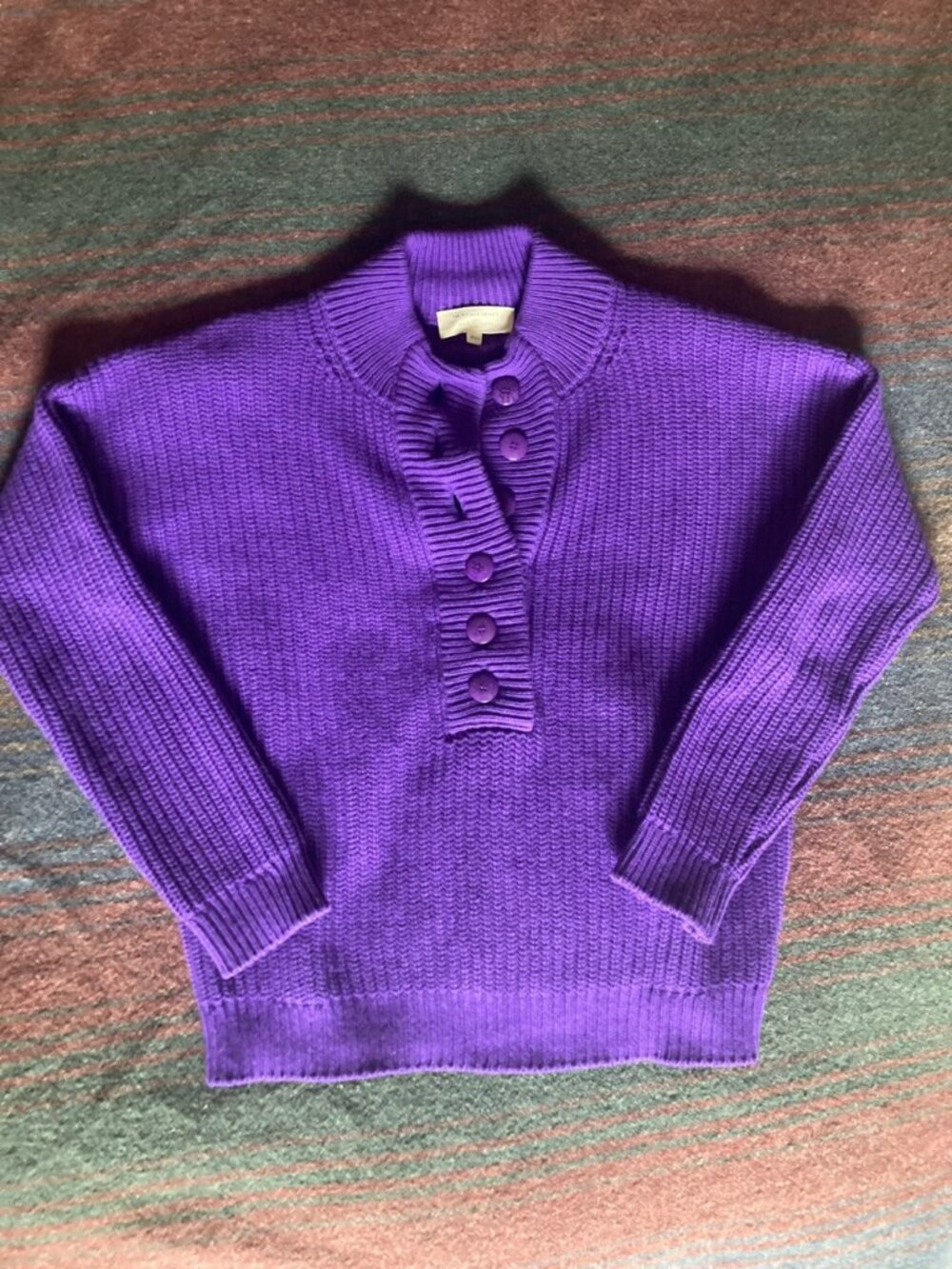 Sezane Lucas Jumper Purple Excellent Condition
